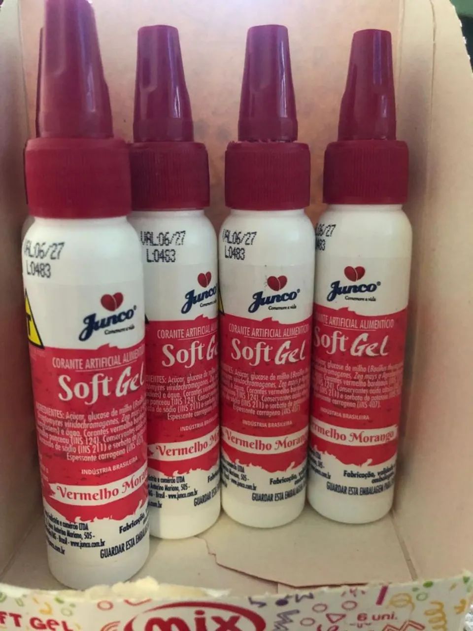 Corante Alimentício Soft Gel Junco - Cores Vibrantes