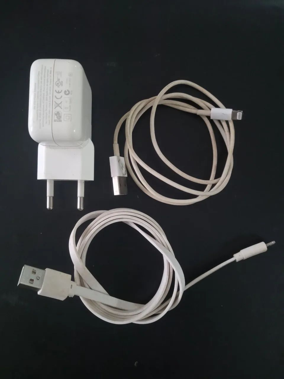 Carregador e Cabos Para iPhone 5  6  7  8  Usados - Foto 2