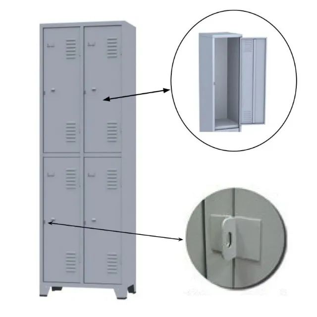 Roupeiro de Aço c/ 04 Portas Grandes 1,96×0,63×0,36m ENTREGAMOS DF E ENTORNO - Foto 2