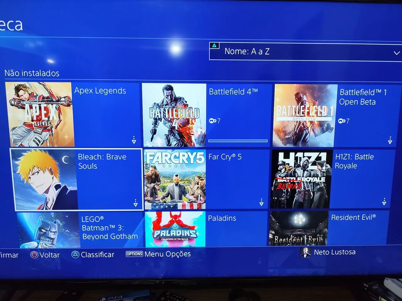 Playstation 4 cheio de jogos. 2 controles. Passo cartão. Pego ps3