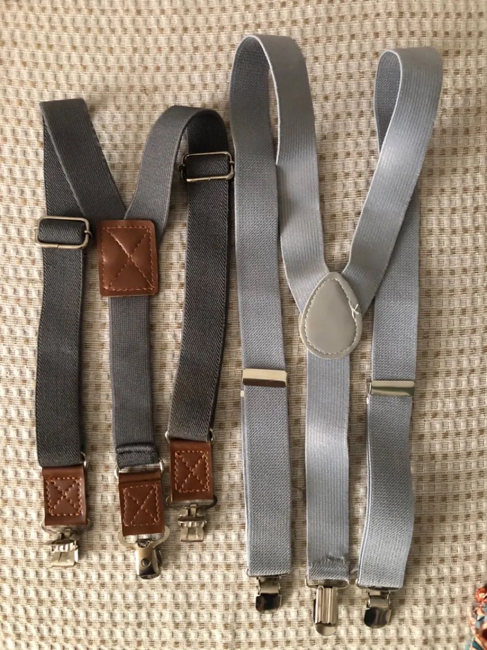 2 Suspensórios Cinza - Elegância e Estilo - Foto 2
