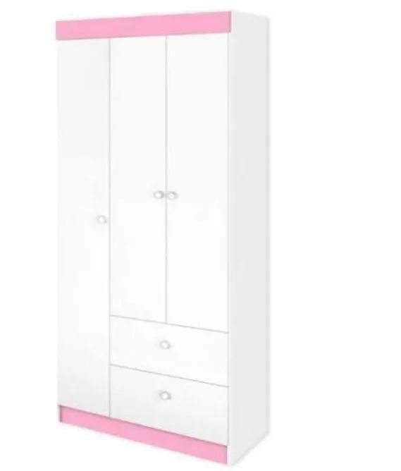 Children's white/pink wardrobe