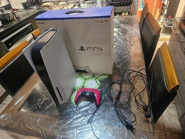 ps5 com leitor+ 36 jogos com , caixa e nota fiscal completo  - Foto 2