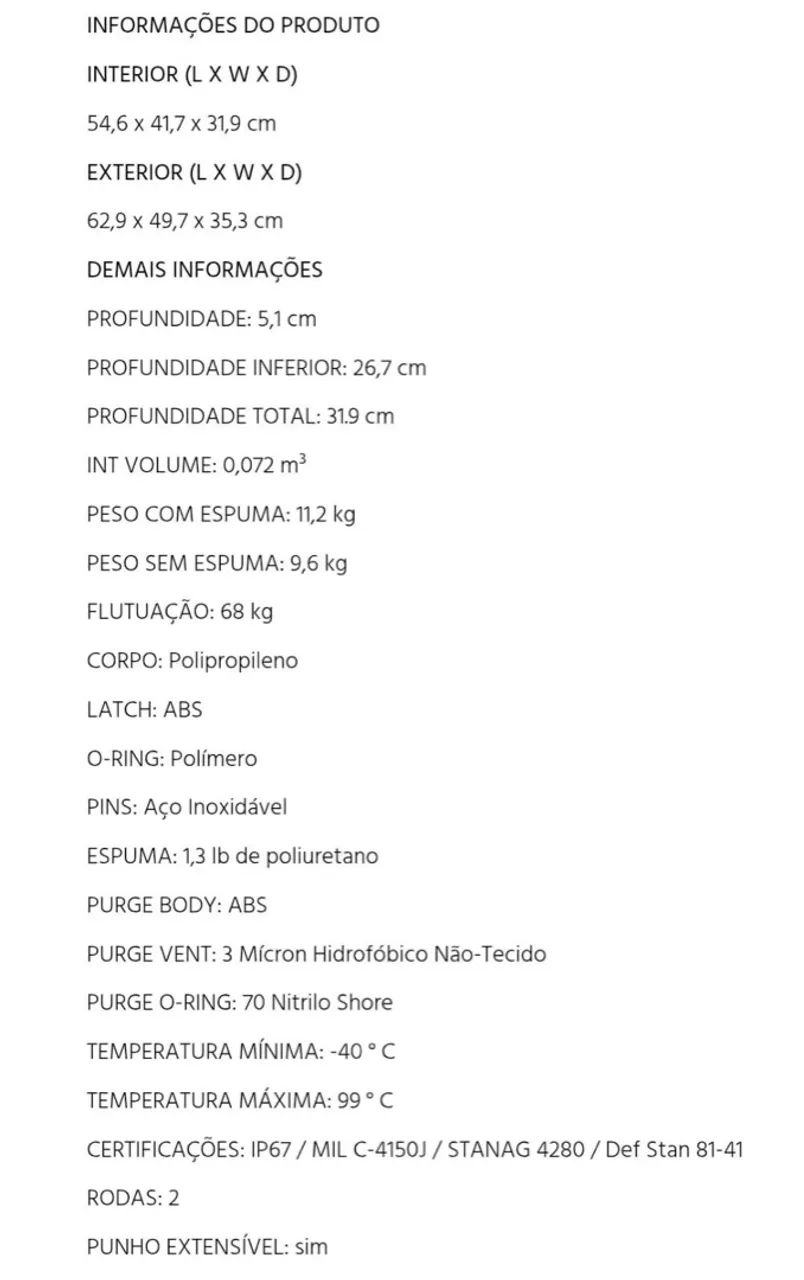 Maleta Case com Rodas Pelican 1620 - Foto 3