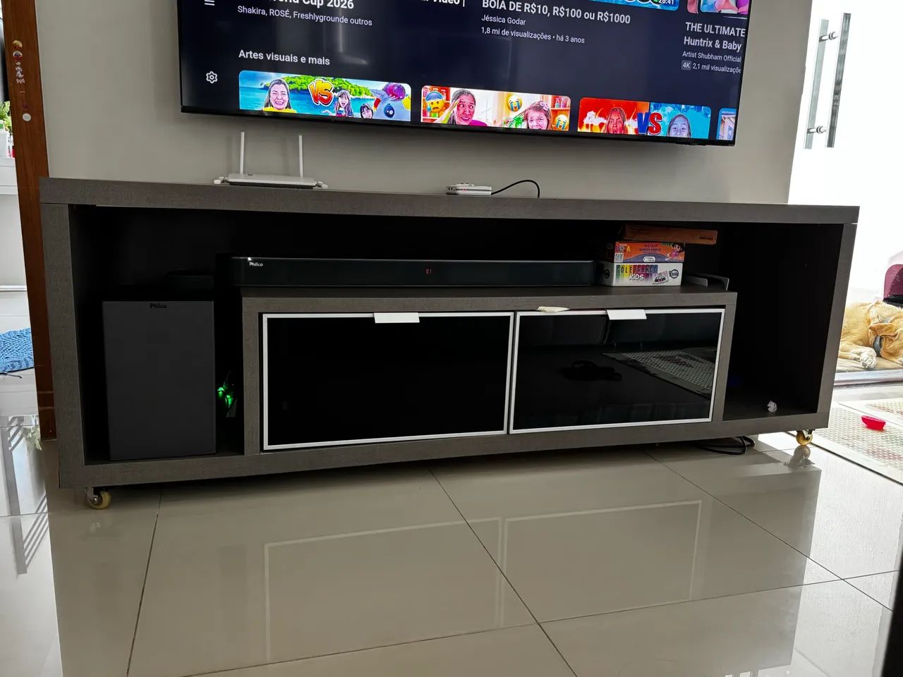 Rack com prateleira para sala TV  - Foto 2