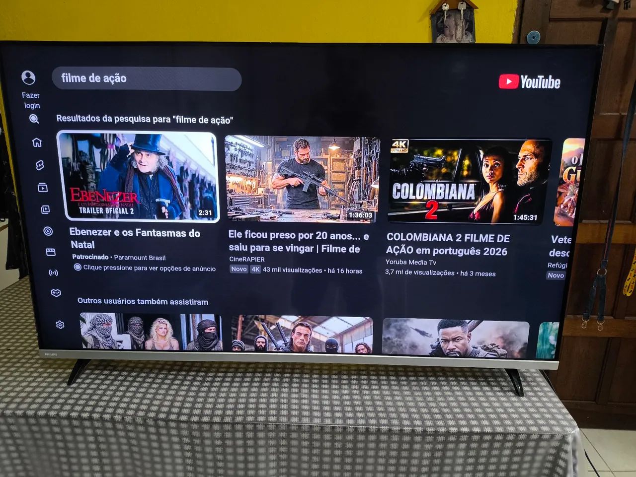 Tv smart 4k 50 polegadas Philips com wi-fi funcionando perfeitamente. - Foto 4