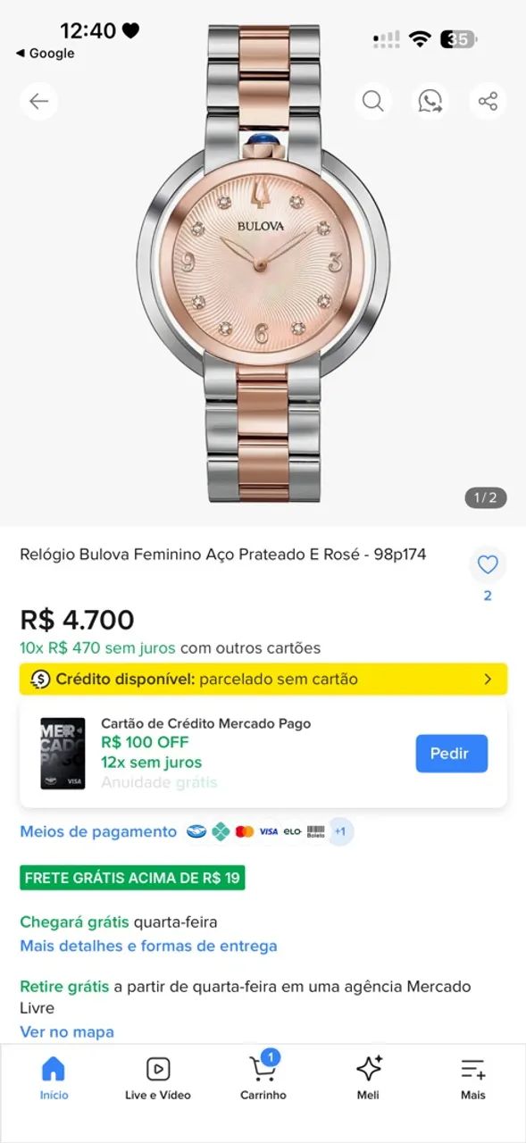 Relógio Bulova Feminino - Foto 5