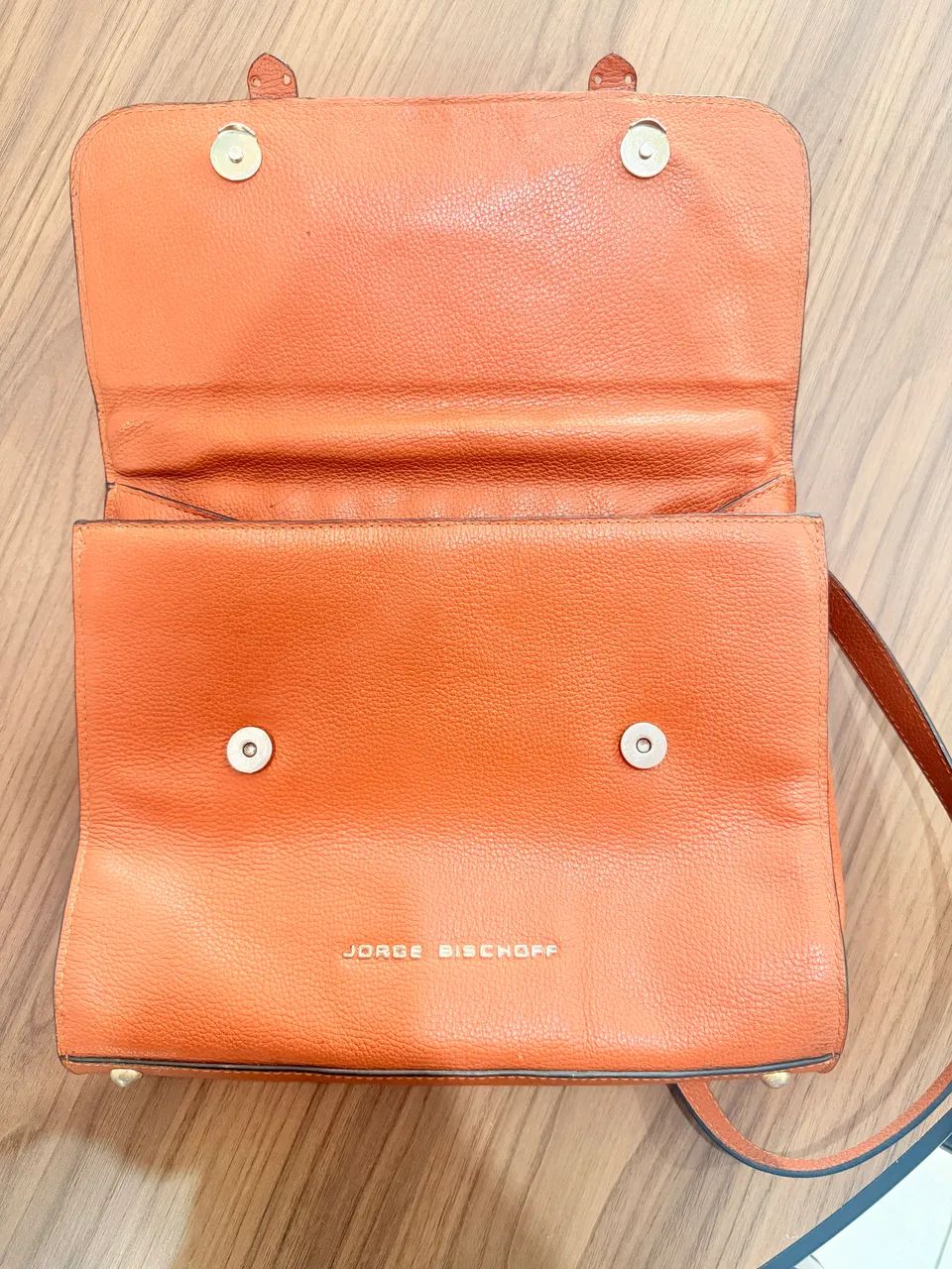 Bolsa Jorge Bischoff Original Couro - Foto 3