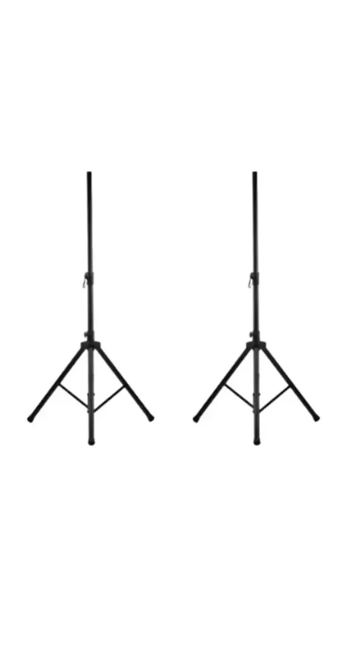 Kit 2 Pedestal Tripé P/ Caixa De Som Staner Extensivel Reforçado
