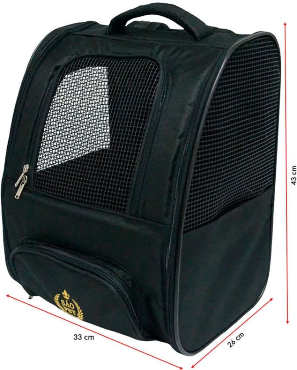 Mochila de Transporte para Cães e Gatos São Pet - Foto 6