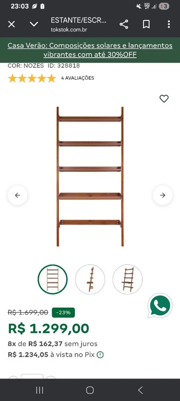 Estante escrivaninha tokstok - Foto 3