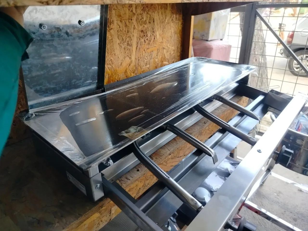 Chapa 80x30 À gas para preparar Hambúrgueres  - Foto 2
