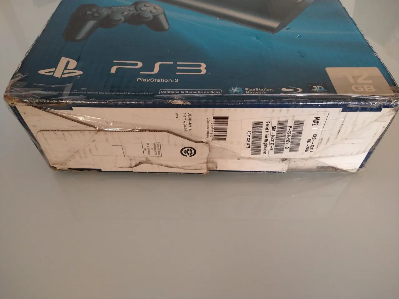 Caixa vazia do vídeo game Playstation 3 super slim - favor ler anúncio e fotos  - Foto 6