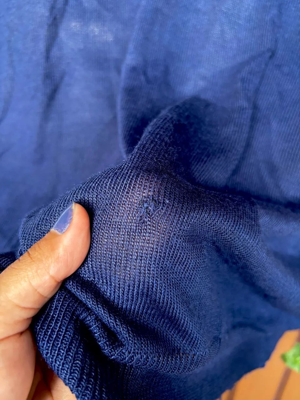 Colete Tricot Azul Escuro Volatto - Foto 4