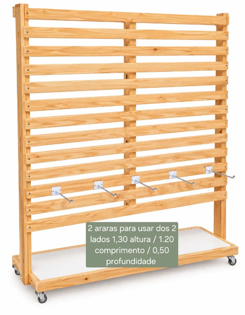 arara de madeira