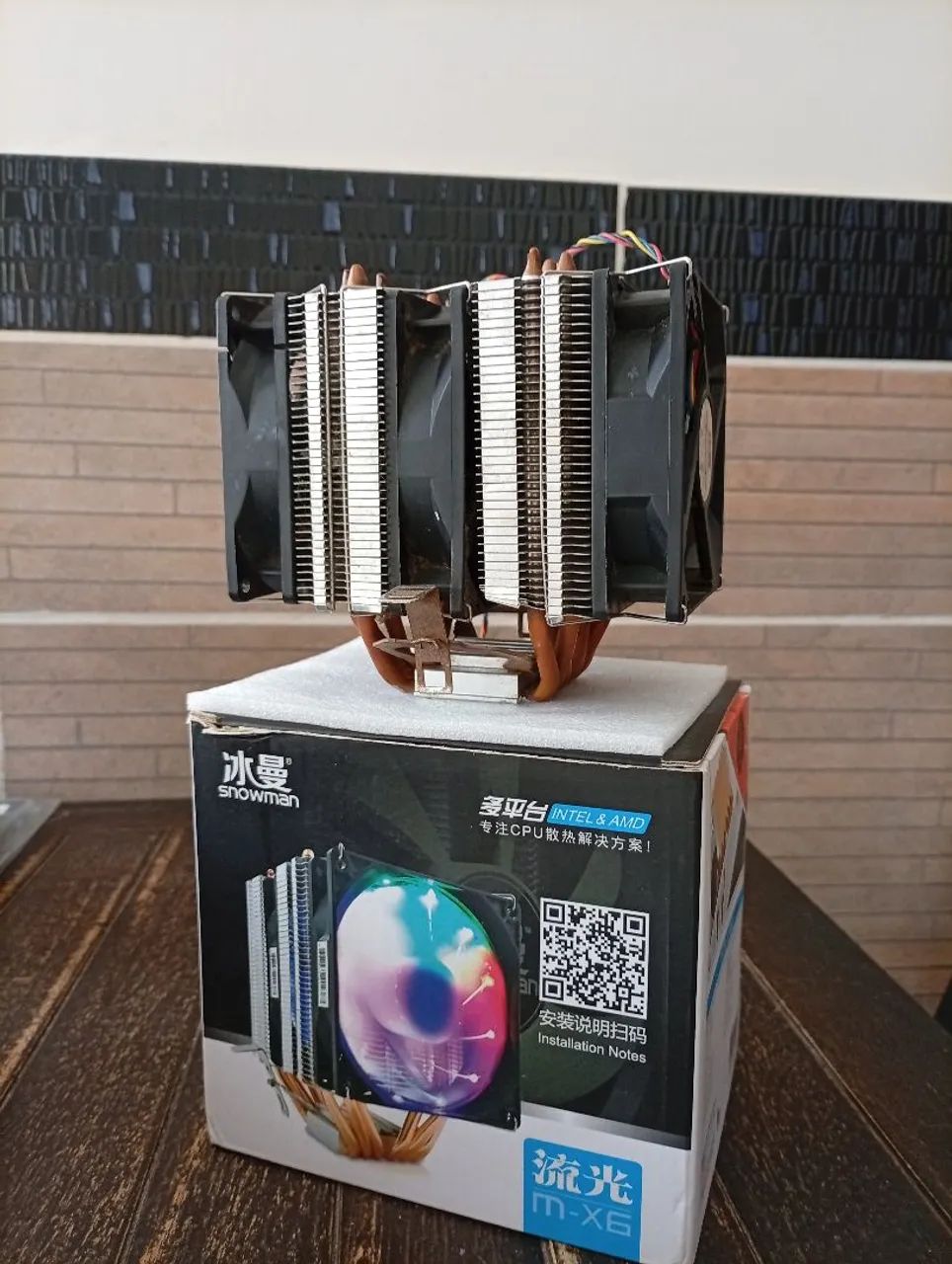 Cooler Air snowman triplo Intel amd