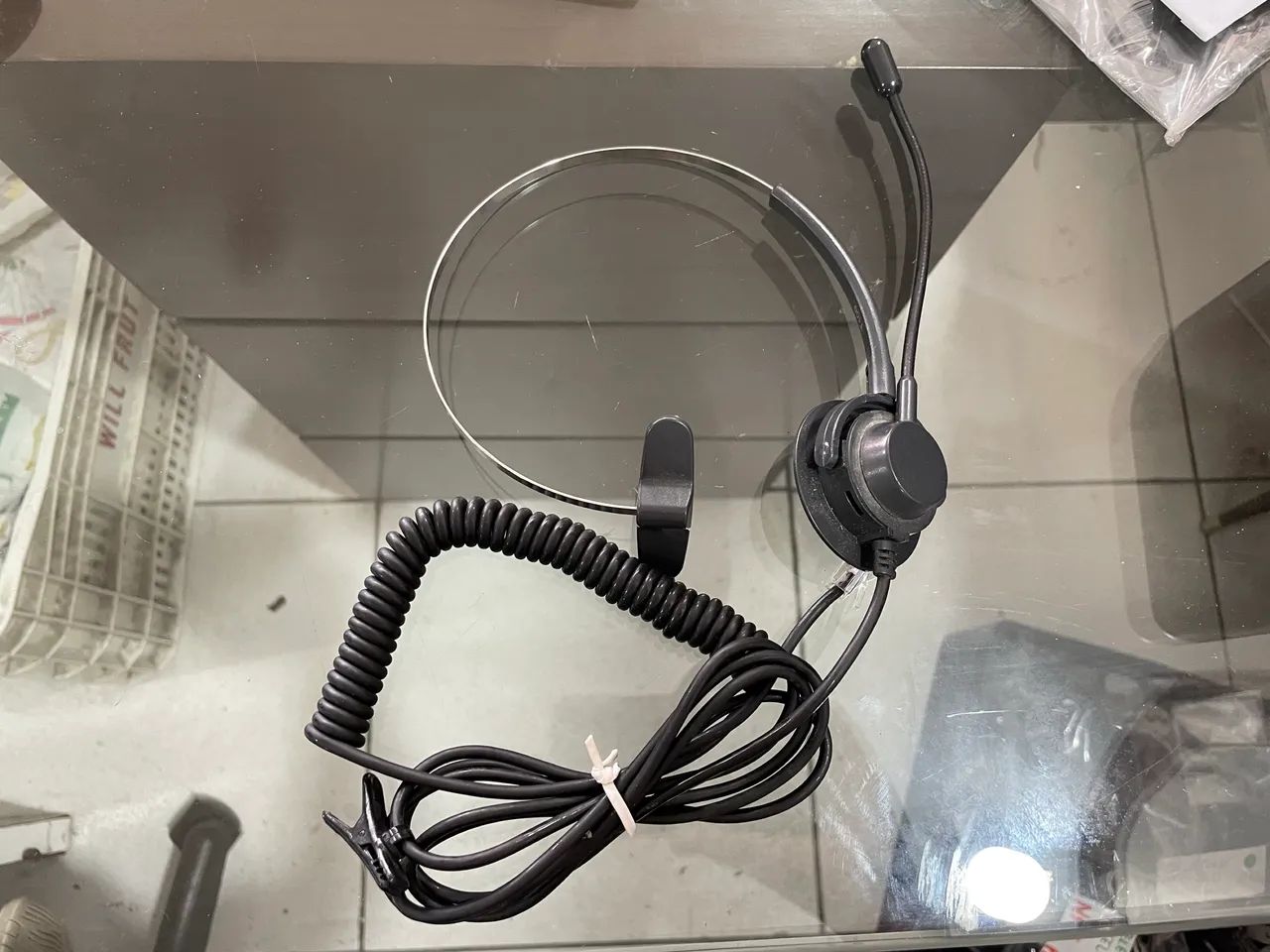 Base Discadora Plantronics T100-13 e Fone Operador Headset com Microfone  - Foto 4