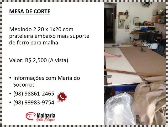 Mesa de Corte ou para demais serviços. - Foto 3