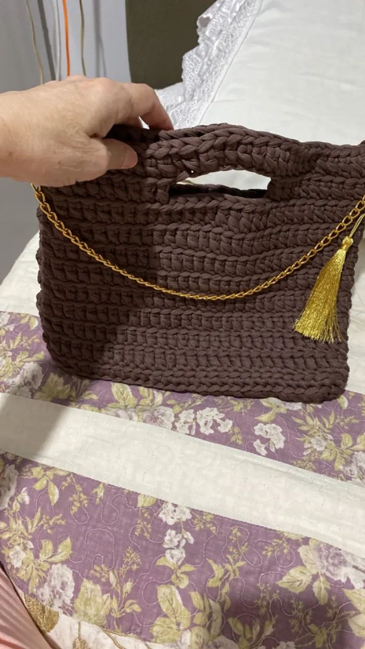 Bolsas de luxo de croche - Foto 4