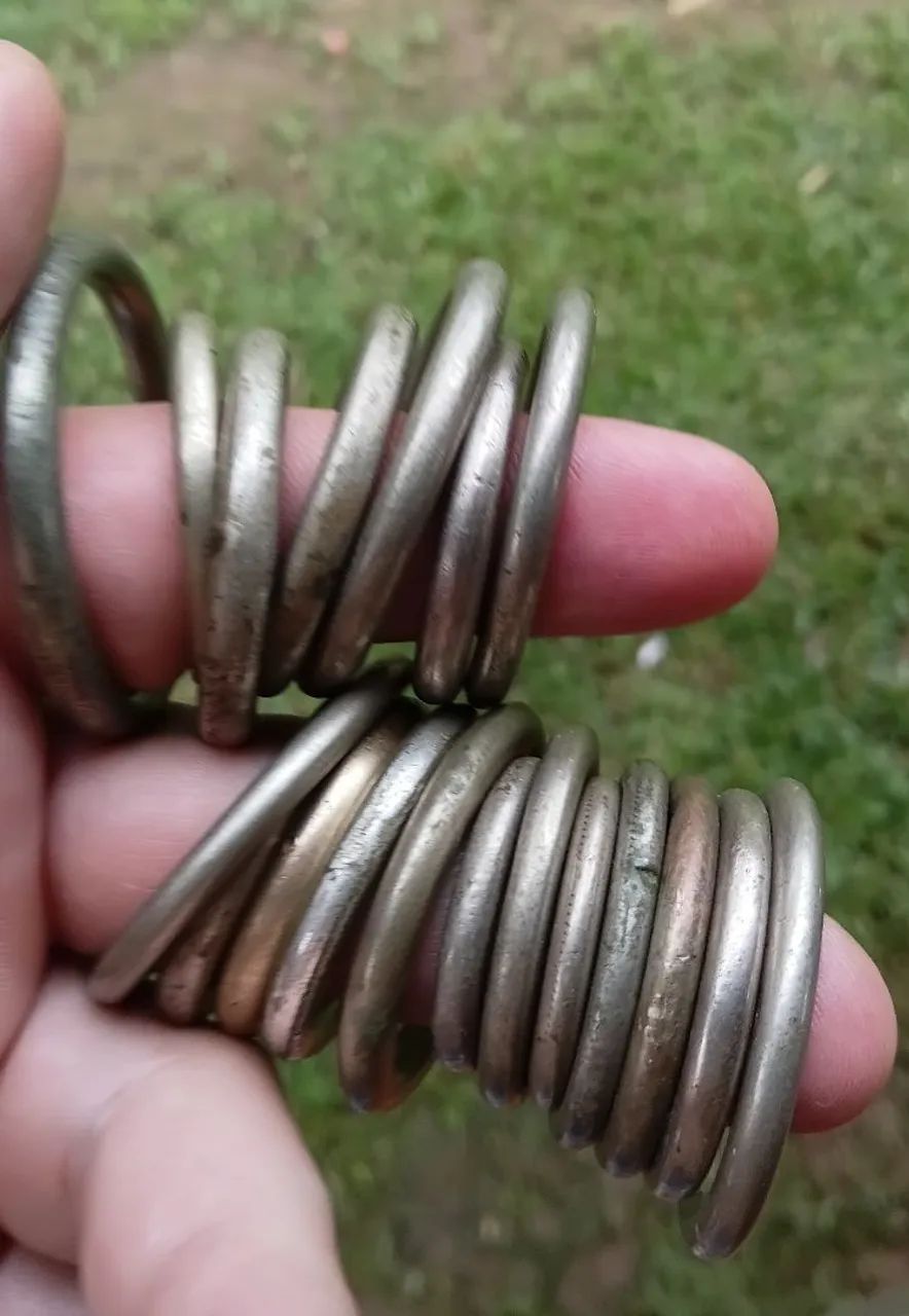 Argola antigo de alpaca - Foto 4