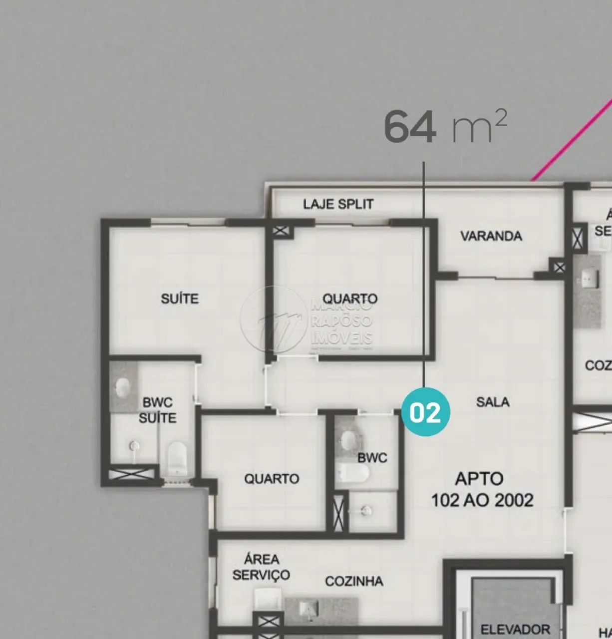 Apartamento Nascente com 3 Quartos e Varanda à venda no Mood Murilopolis