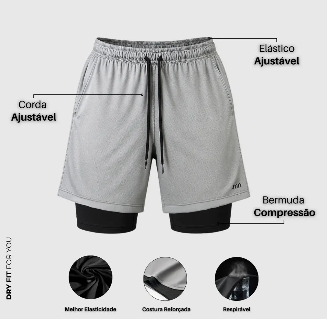 Bermudas térmicas dupla  - Foto 2