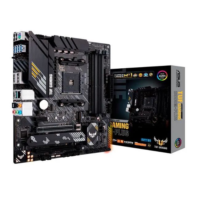 Placa-Mãe ASUS TUF Gaming B550M-Plus - Nova, Lacrada - Foto 4