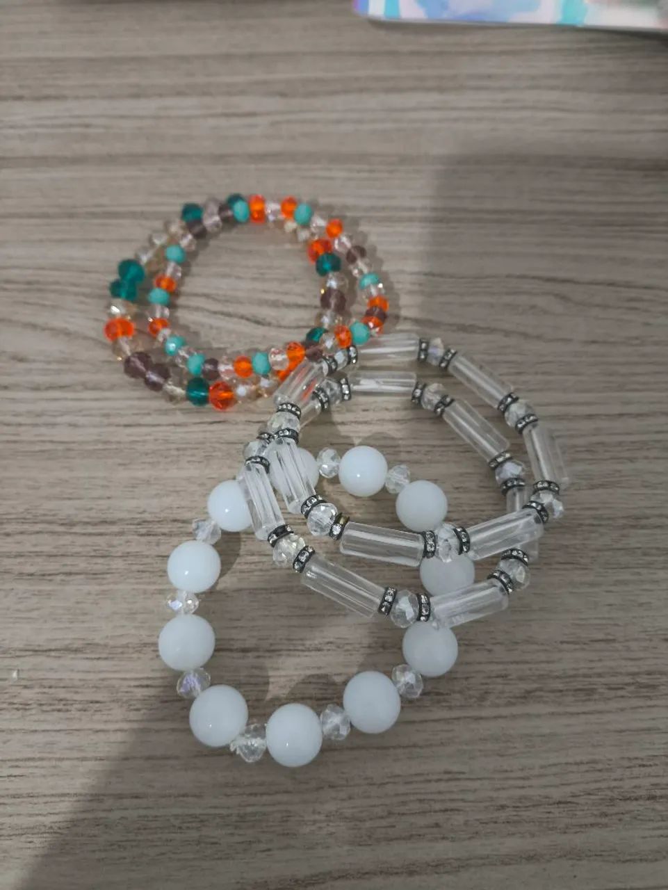 Anéis, pulseiras, colares e brinco seminovos. - Foto 4