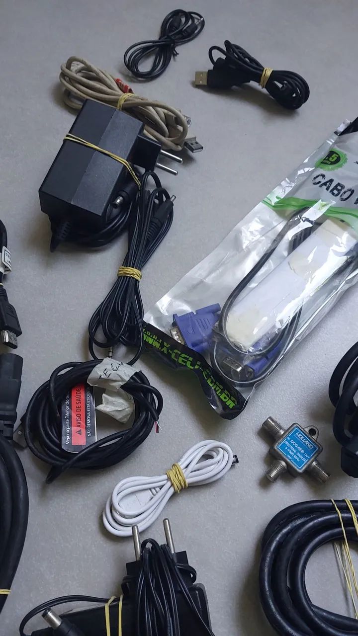 Kit cabos e fontes usados - Foto 4