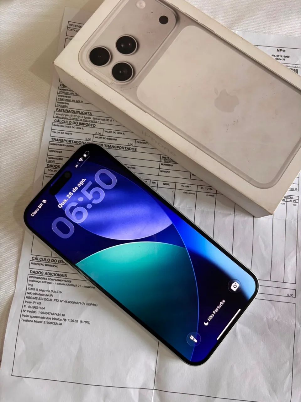 iPhone 17 pro max com nota fiscal 