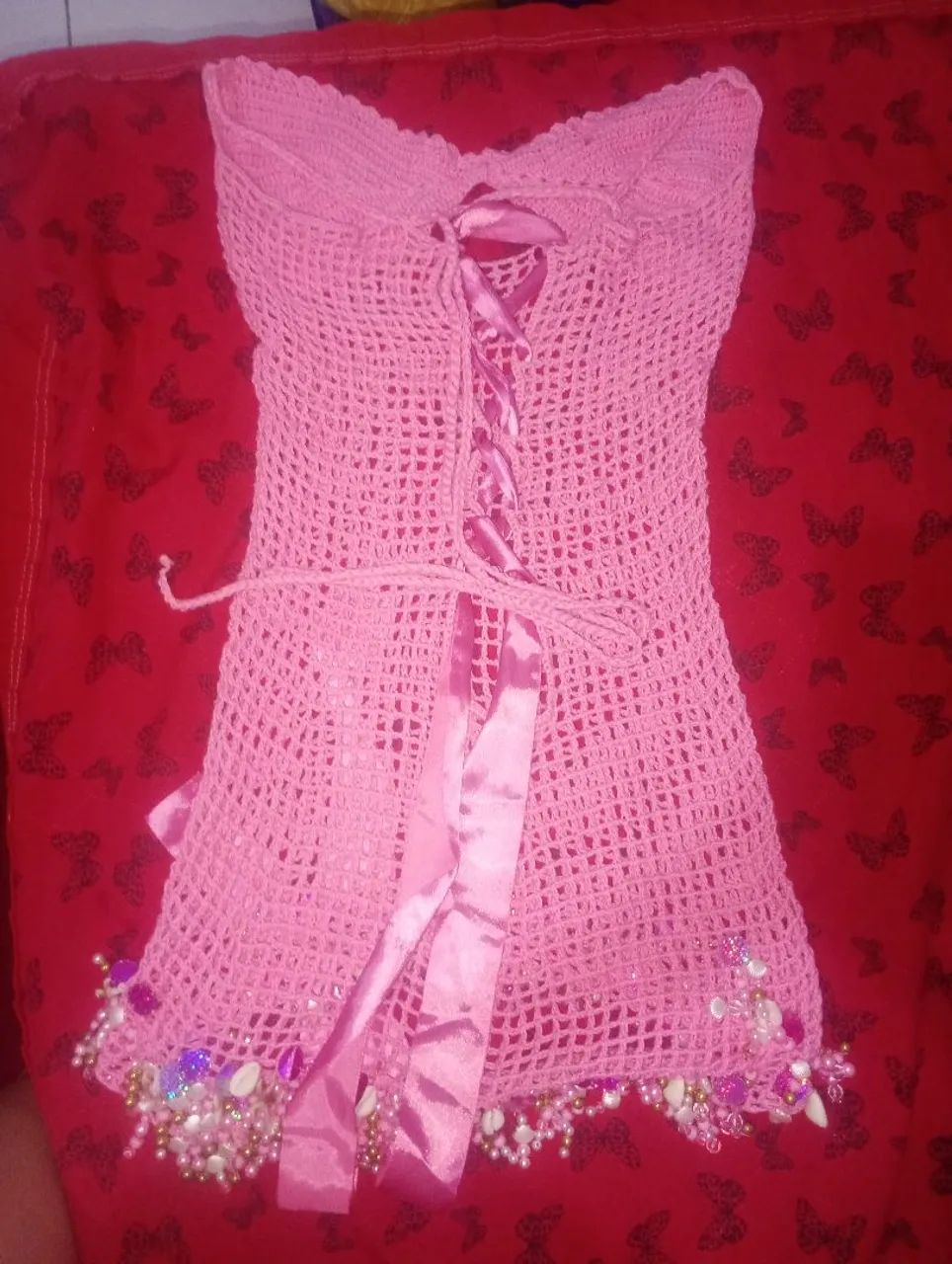 Vestido crochê 