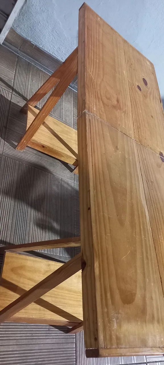 Mesa Maleta de Madeira  Pinus - Foto 5