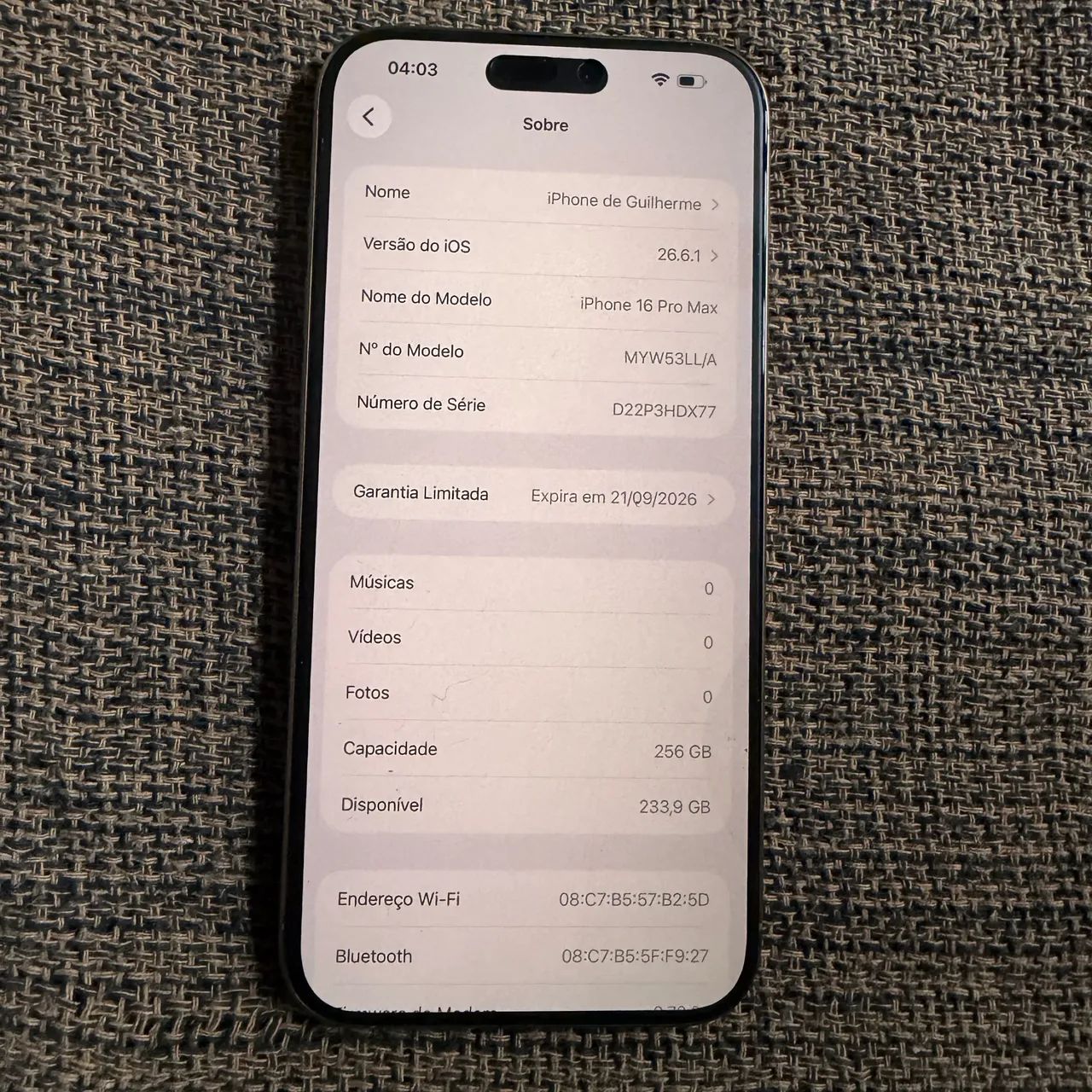 Iphone 16 pro max 256 91% bat sem detalhe