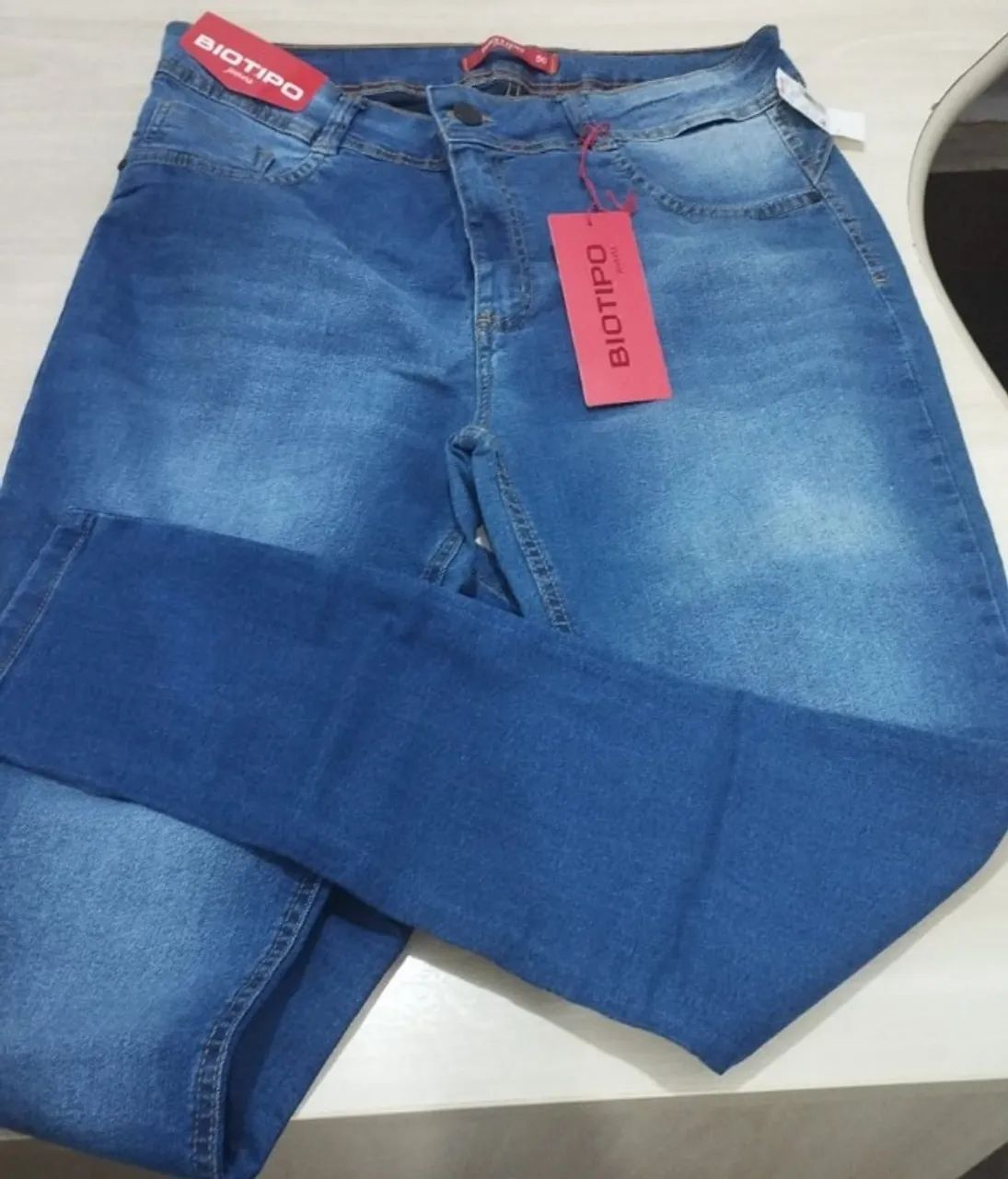 Calça Jeans Feminina Plus Size Biotipo Tam. 50 - Foto 5