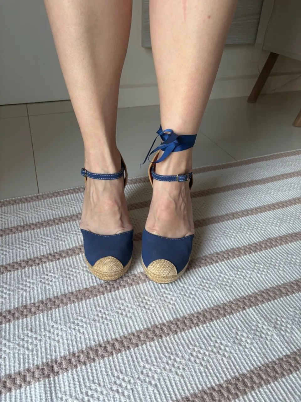 Sandália Azul - NOVA SEM USO - Foto 5