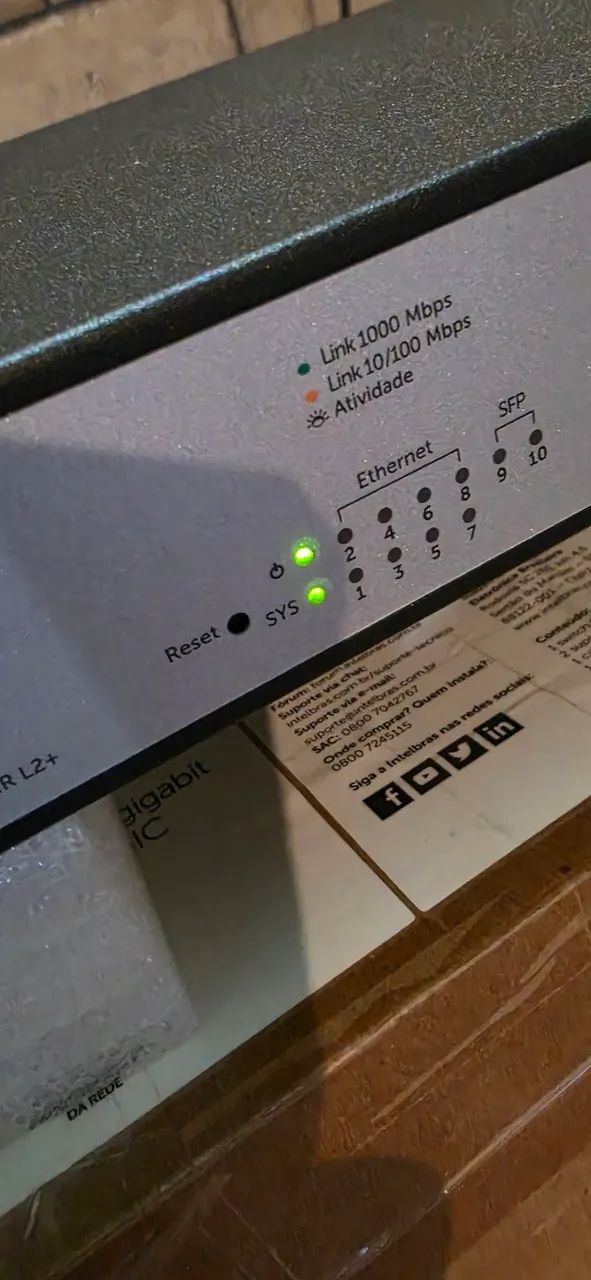 Switch Intelbras SG 1002 MR L2+ - Foto 4