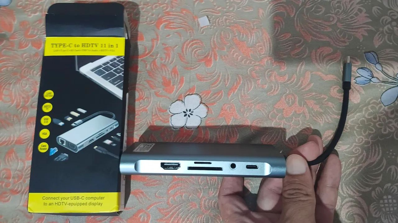 Hub 11 em 1, tipo C, 4K, pra Celular e Notebooks  - Foto 2