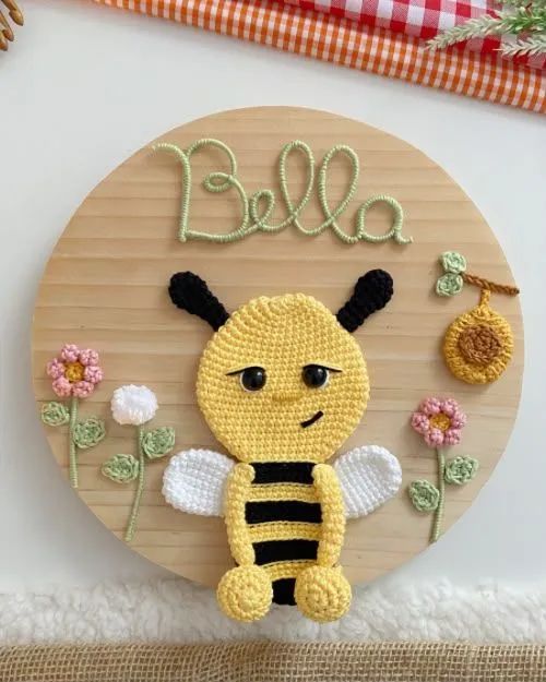 Coleção placa maternidade amigurumi  - Foto 4