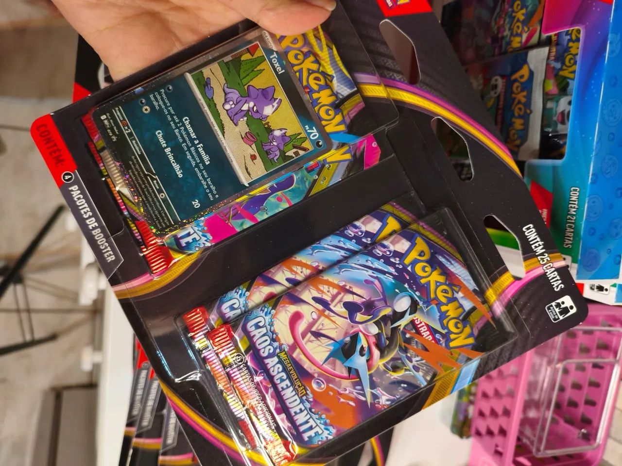 Quadri Pack Pokémon TCG Caos Ascendente Original Lacrado - Foto 2