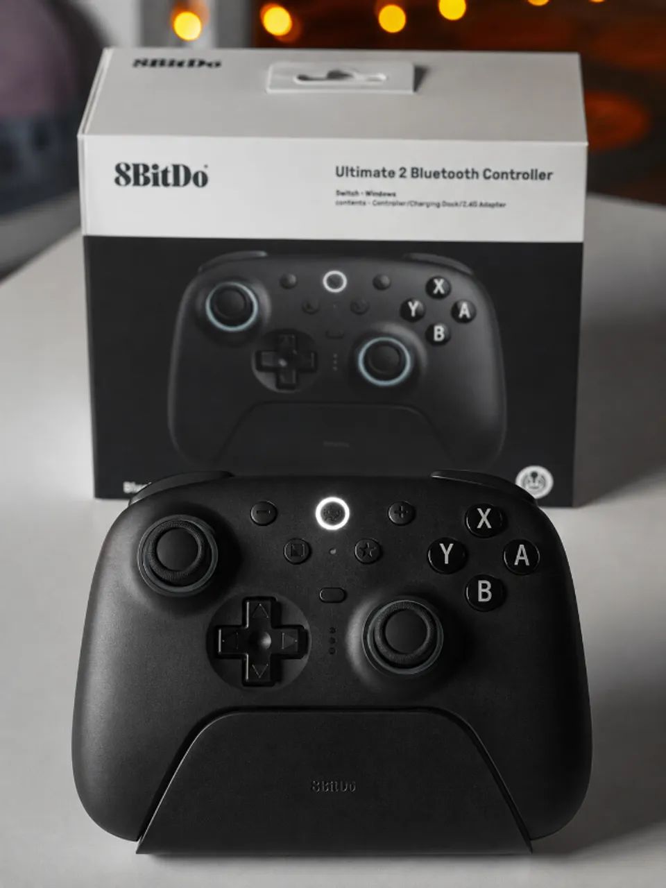 Controle 8BitDo Ultimate 2 Bluetooth Com Giroscópio para Switch + Sensor de movimento. Nov