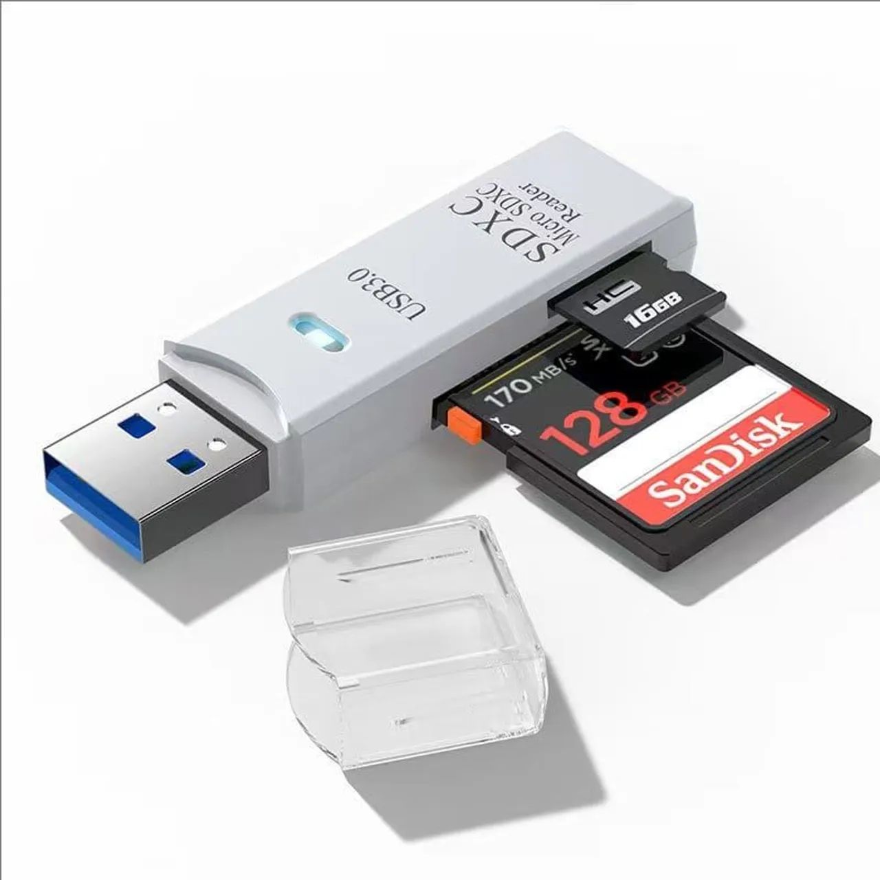 Leitor de cartão 2 em 1 USB 3.0 - Foto 2