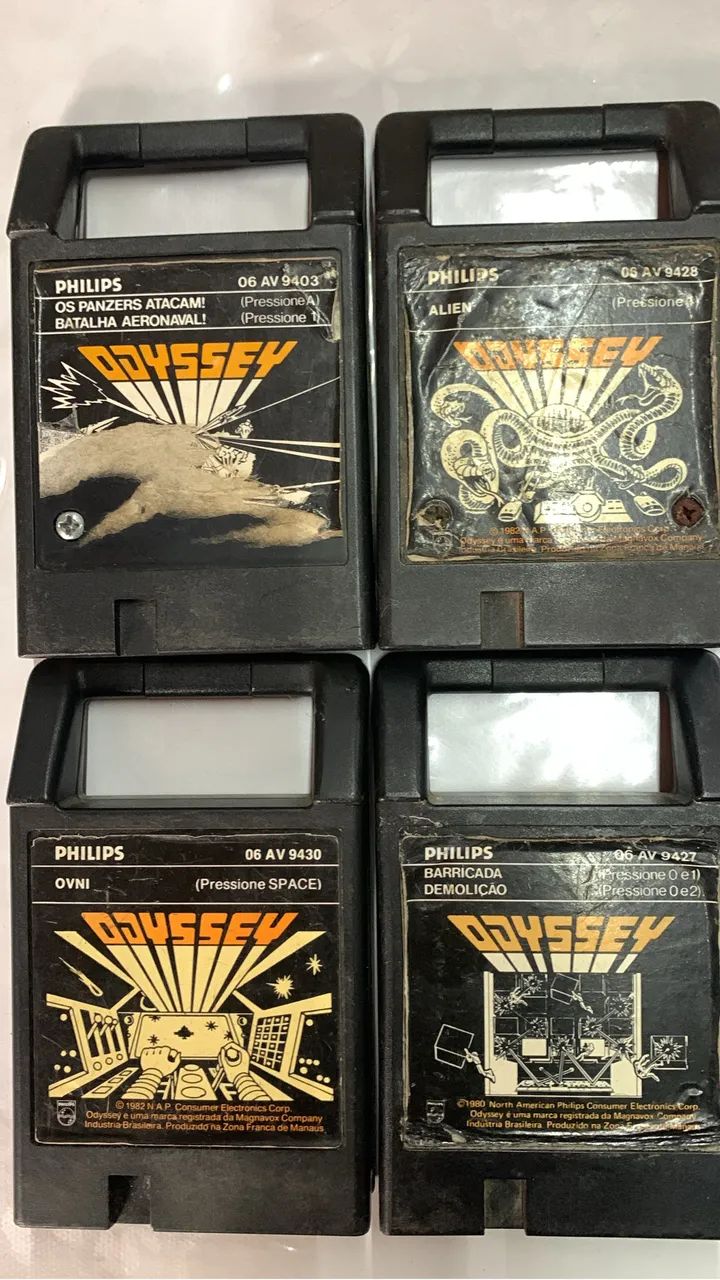7 Cartuchos de Odyssey funcionando!