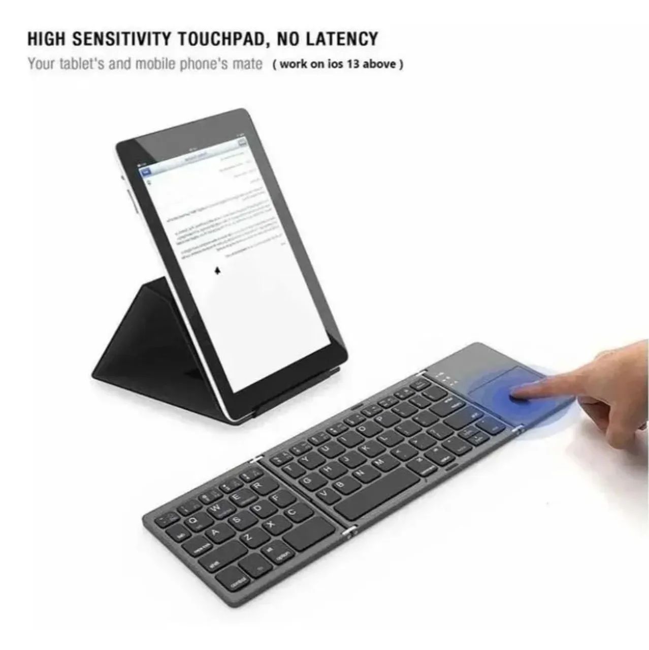 Teclado Dobrável com Touchpad Bluetooth Ultra Slim - Foto 5