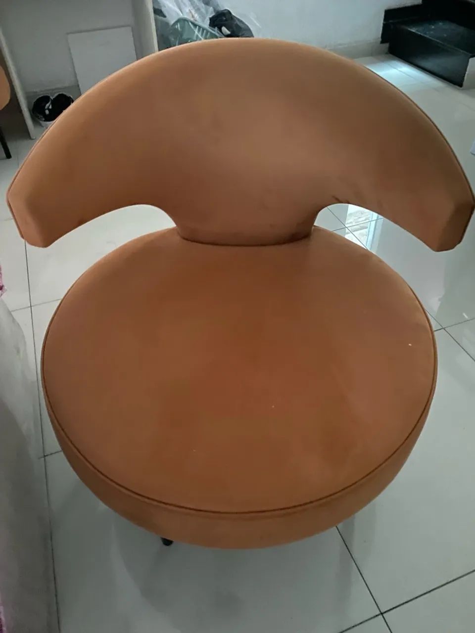 2 Poltronas Laranja veludo 
