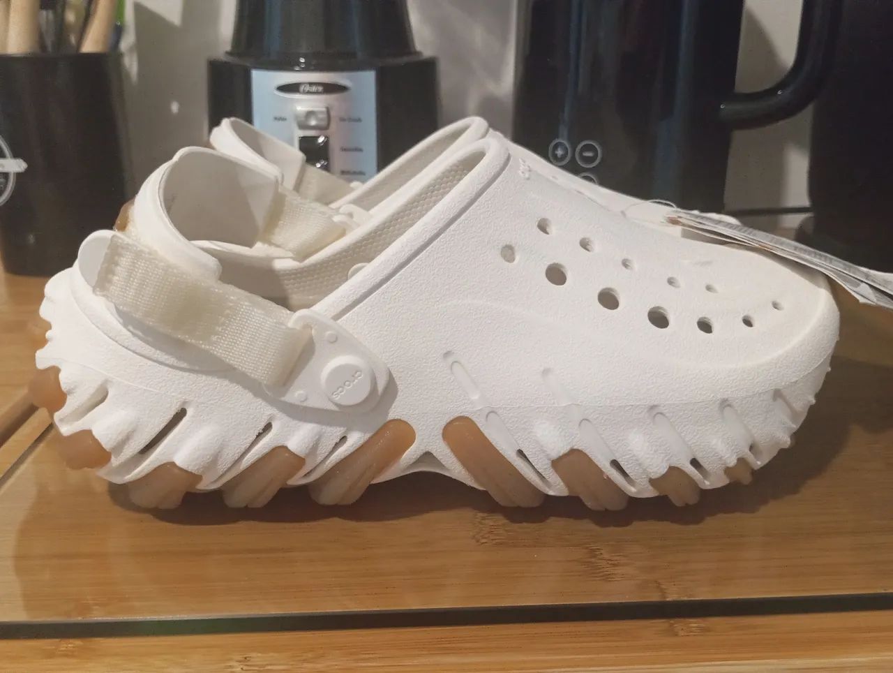 Crocs echo gum 24cm branco offwhite original 