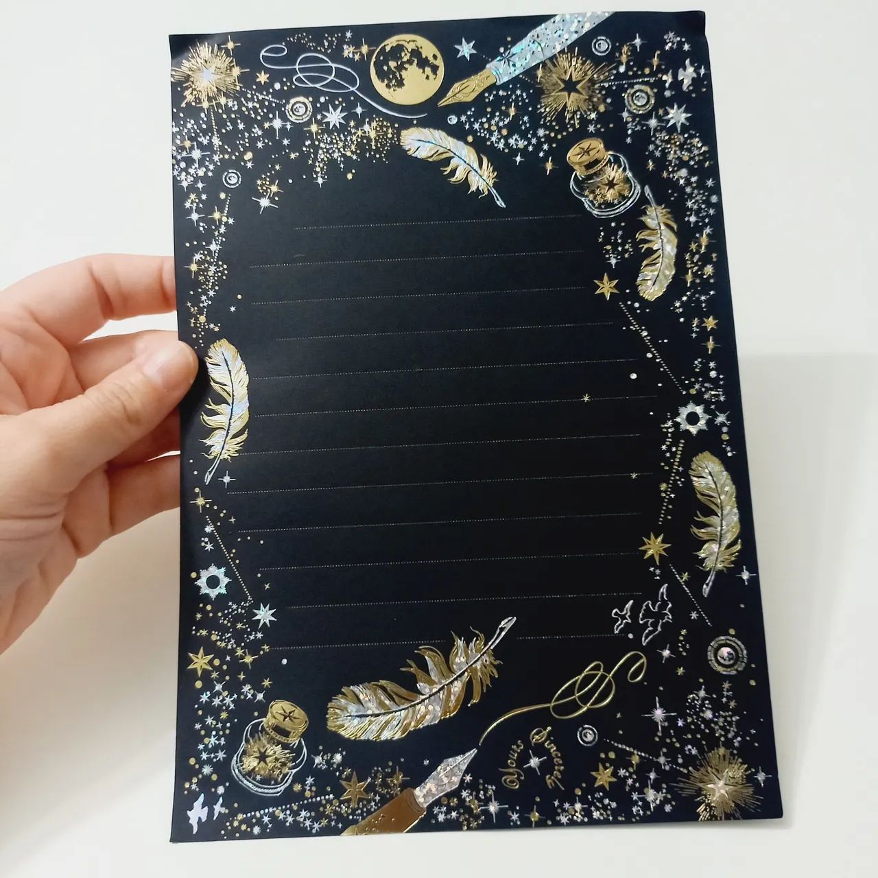 Conjunto de 8 papéis de carta e 4 envelopes - Foto 4