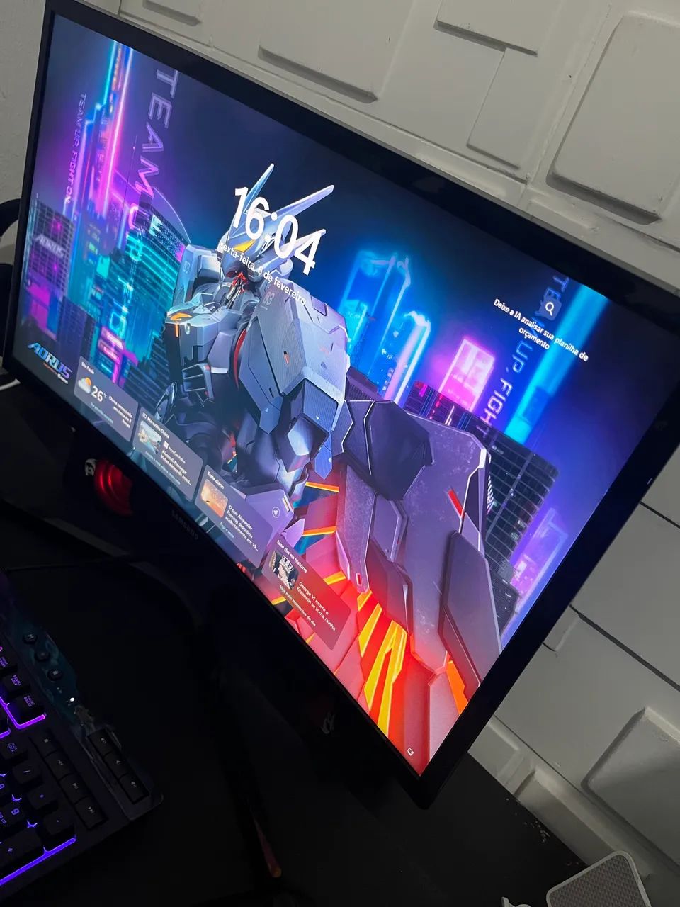 Monitor Samsung odyssey grg50 24 polegadas 144hz curvo - Foto 2