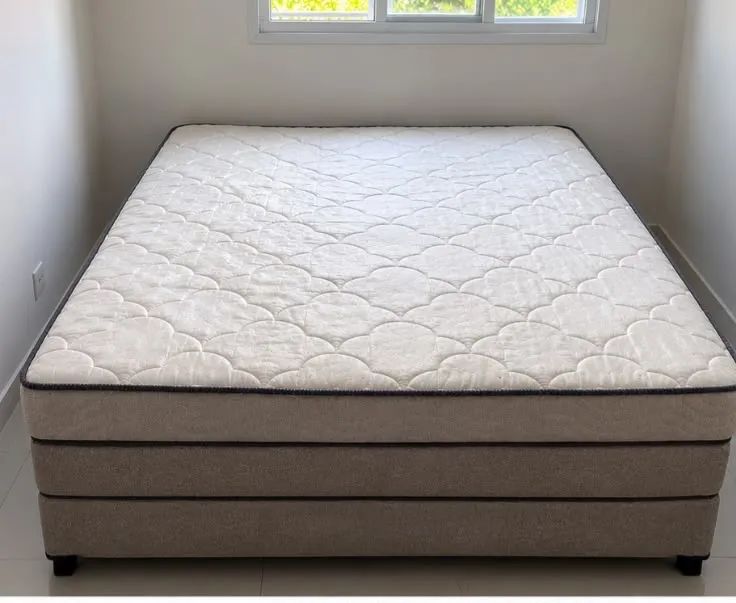 Cama box + colchão ortobom superpocket 