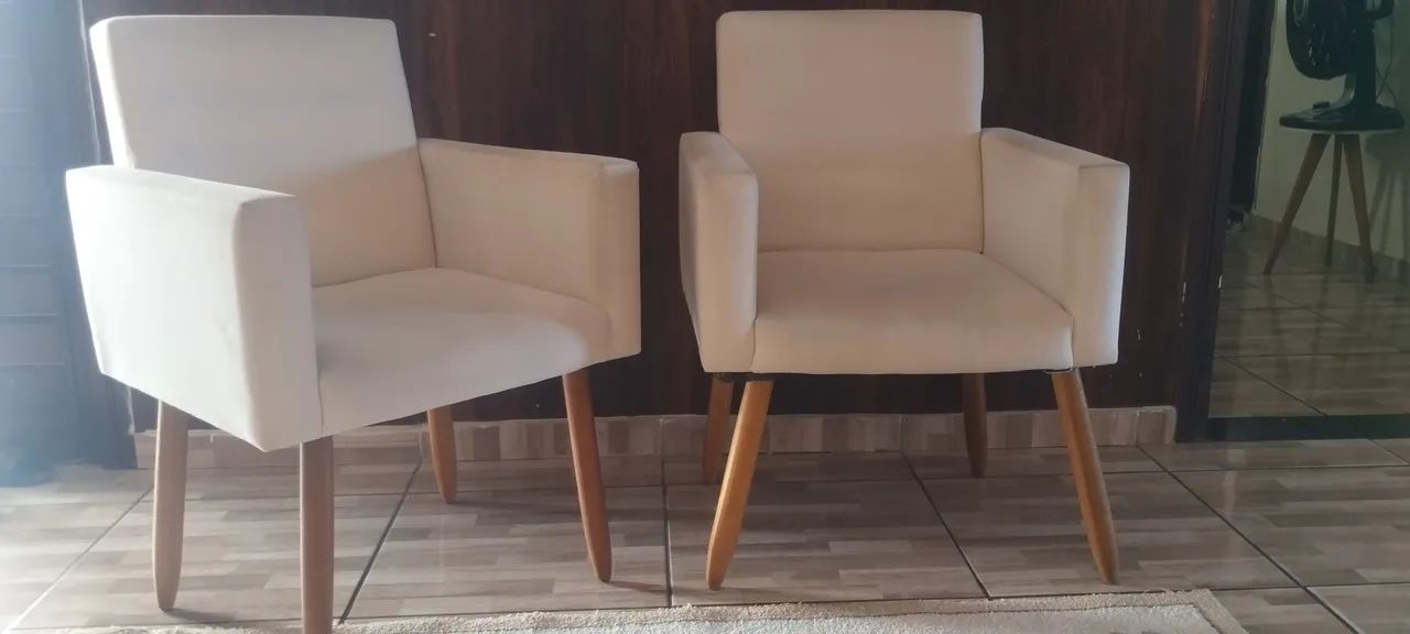 Cadeira Poltrona beji - Foto 3