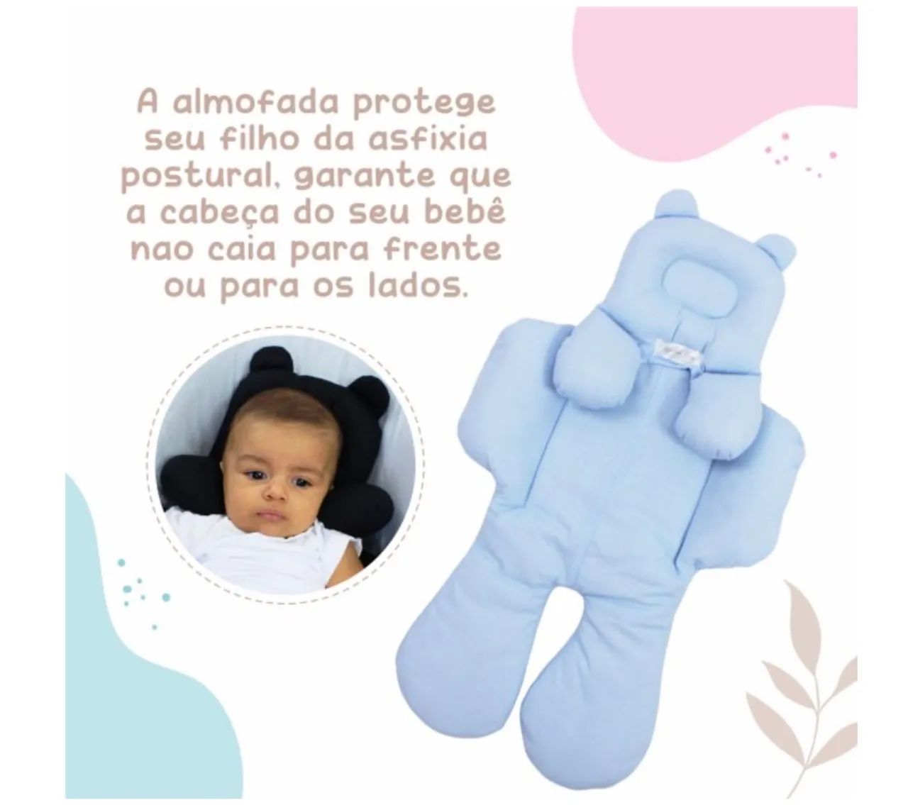 Redutor de bebê conforto algodão doce - Foto 3